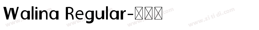 Walina Regular字体转换